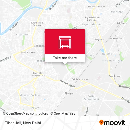 Tihar Jail map