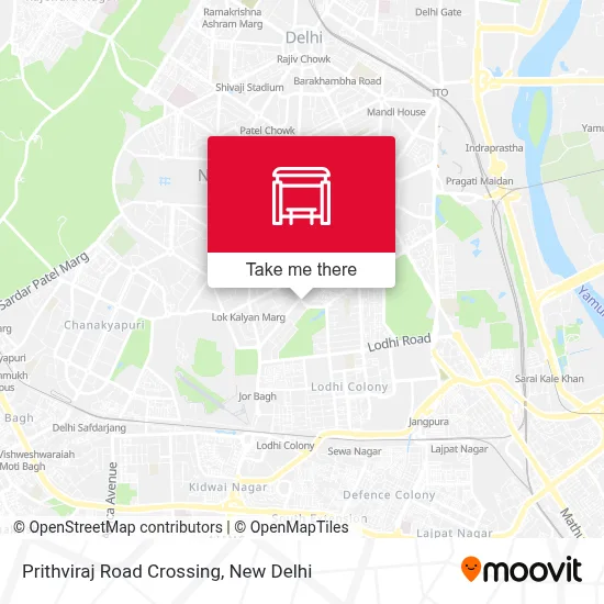 Prithviraj Road Crossing map