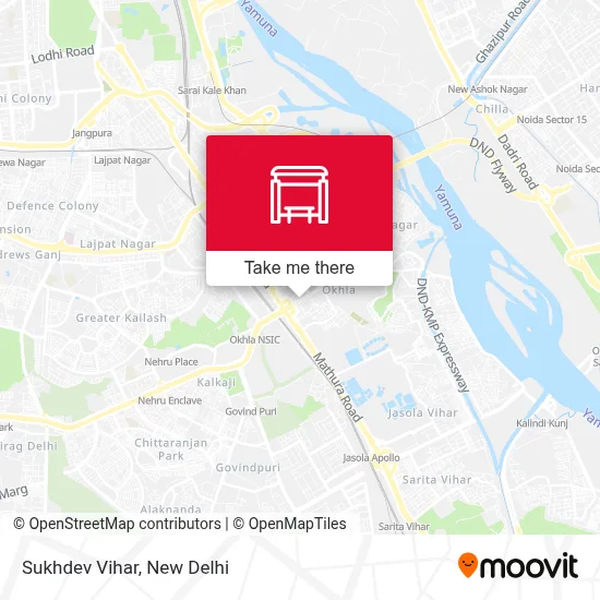 Sukhdev Vihar map