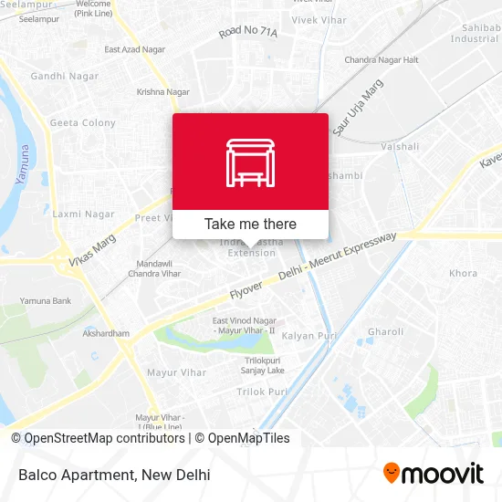Balco Apartment map