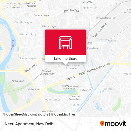 Neeti Apartment map