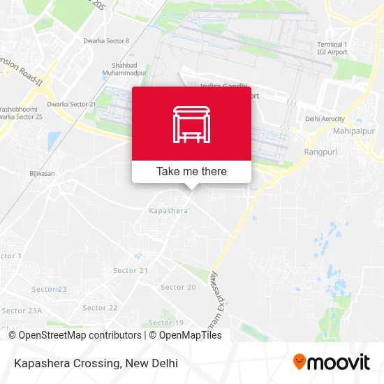 Kapashera Crossing map