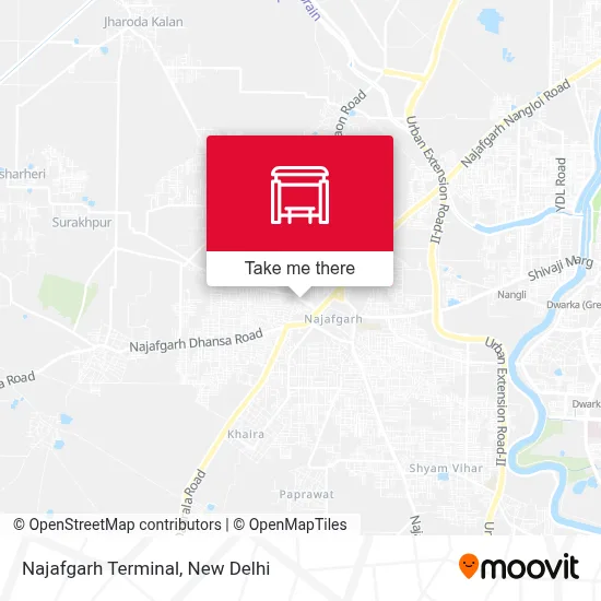 Najafgarh Terminal map