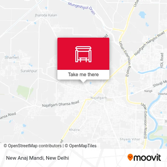 New Anaj Mandi map