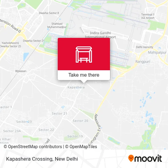 Kapashera Crossing map