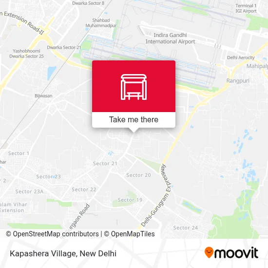 Kapashera Village map
