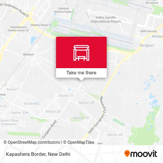 Kapashera Border map
