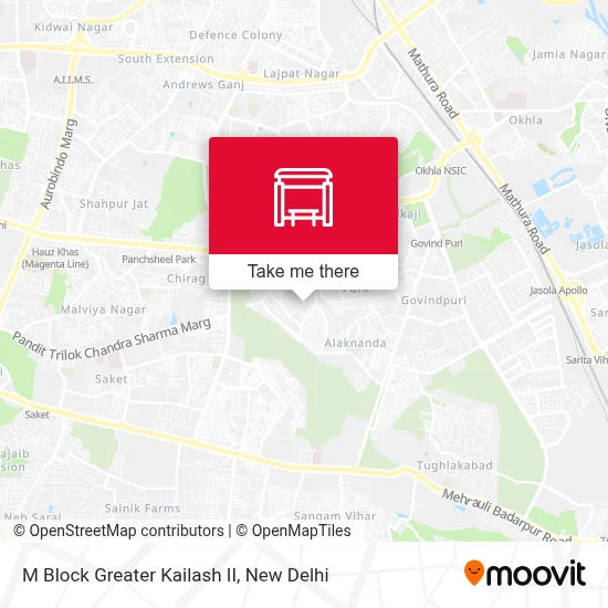 M Block Greater Kailash II map