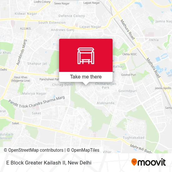 E Block Greater Kailash II map