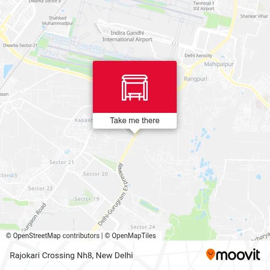Rajokari Crossing Nh8 map