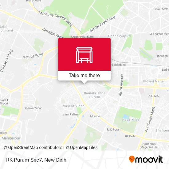 RK Puram Sec7 map