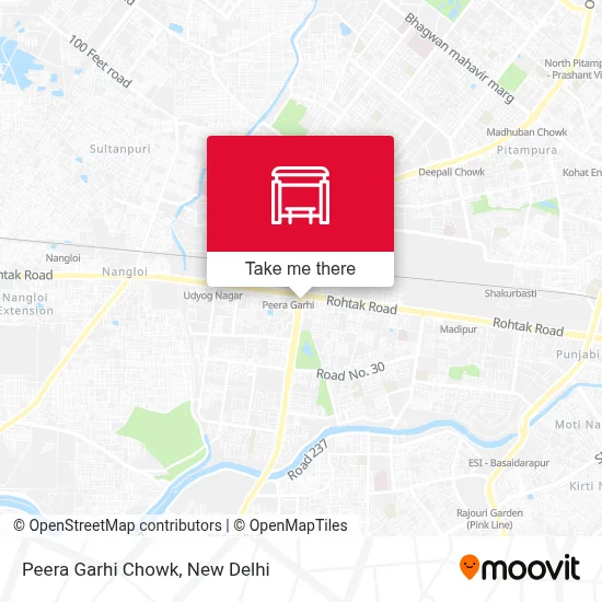 Peera Garhi Chowk map
