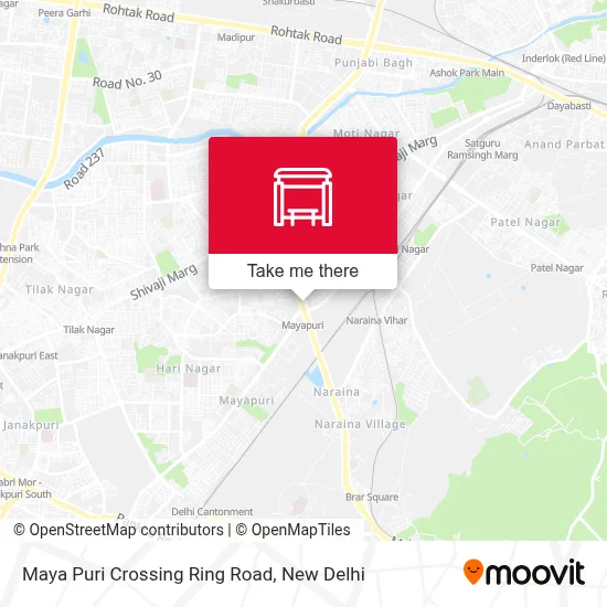 Maya Puri Crossing Ring Road map