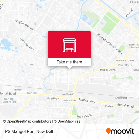 PS Mangol Puri map