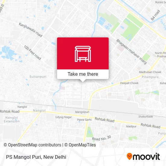 PS Mangol Puri map