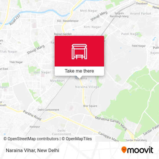 Naraina Vihar map