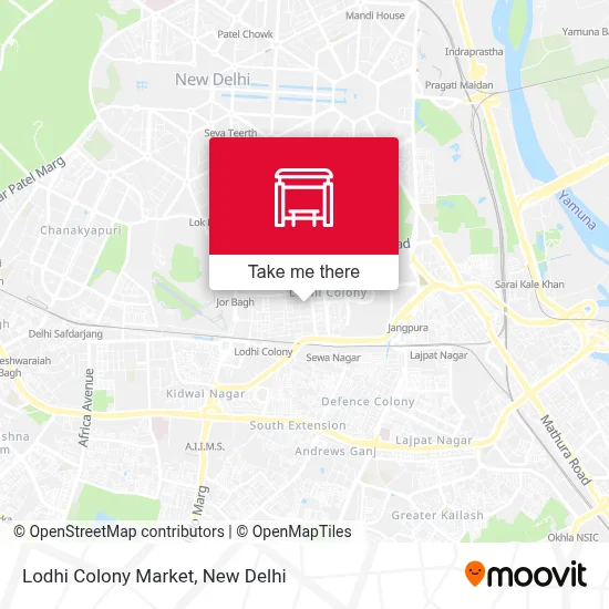 Lodhi Colony Market map