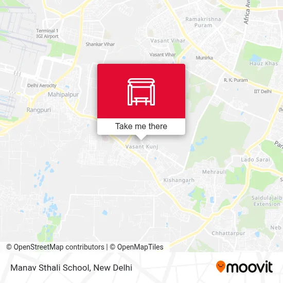 Manav Sthali School map