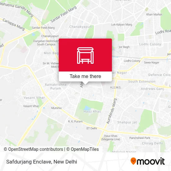 Safdurjang Enclave map