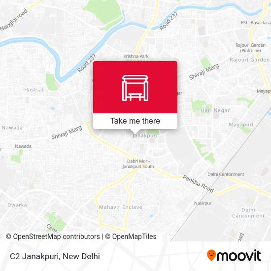 C2 Janakpuri map