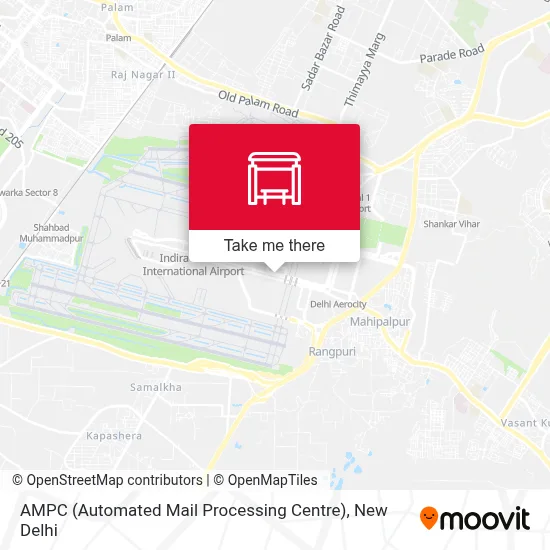 AMPC (Automated Mail Processing Centre) map