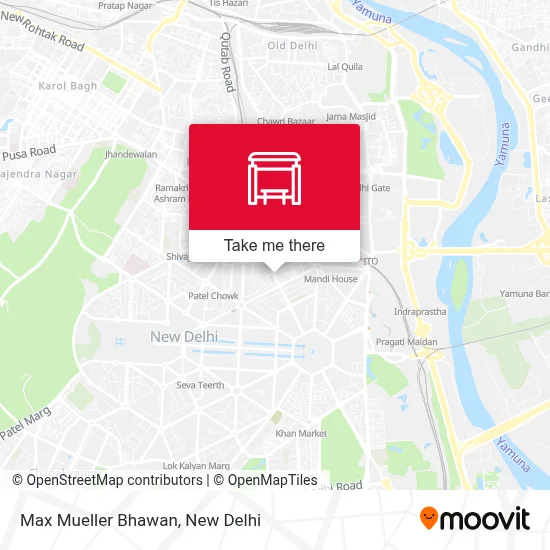 Max Mueller Bhawan map