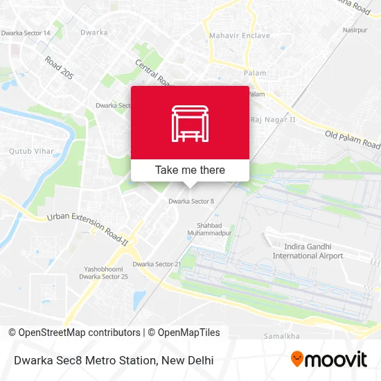 Dwarka Sec8 Metro Station map