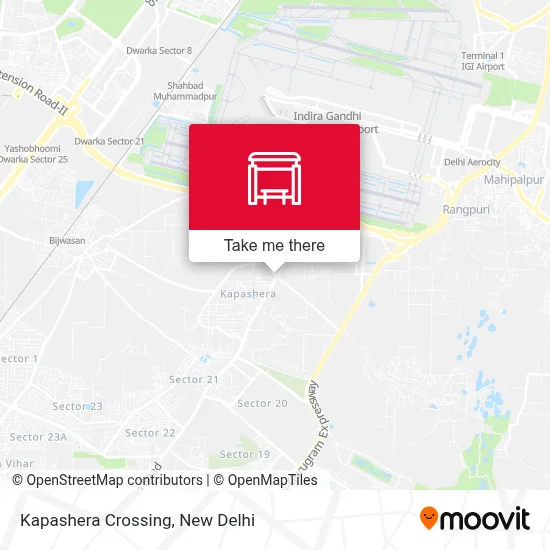 Kapashera Crossing map