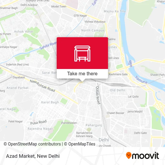 Azad Market map
