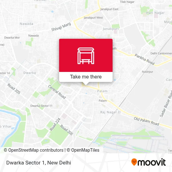 Dwarka Sector 1 map