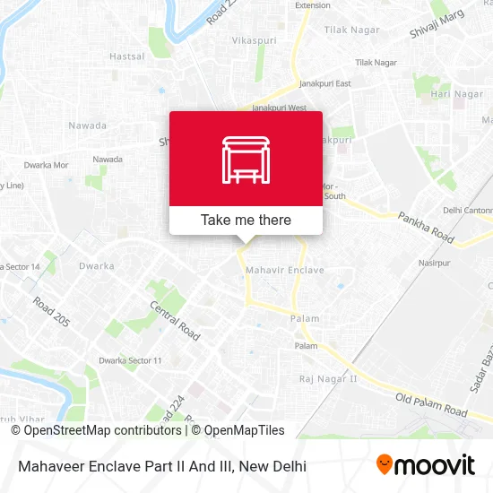 Mahaveer Enclave Part II  And  III map