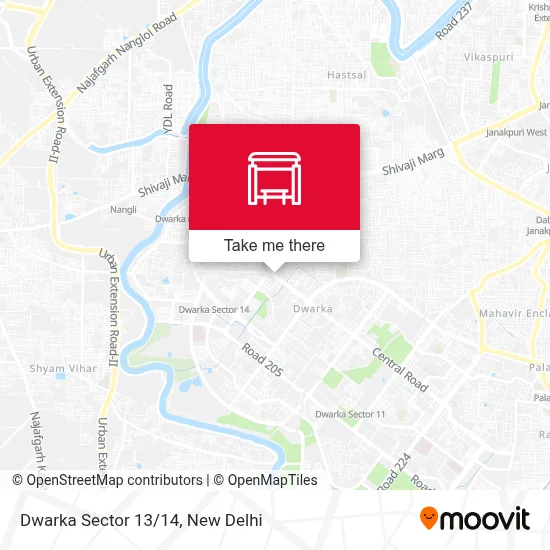 Dwarka Sec 13 / 14 map