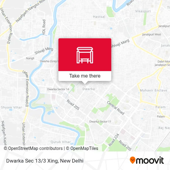 Dwarka Sec 13/3 Xing map