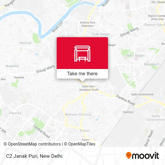 C2 Janak Puri map