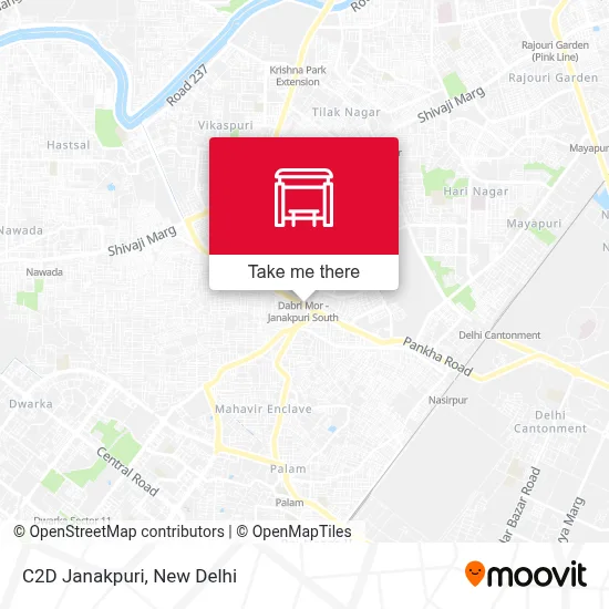 C2D Janak Puri map