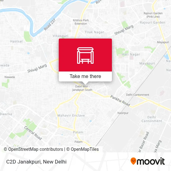 C2D Janakpuri map