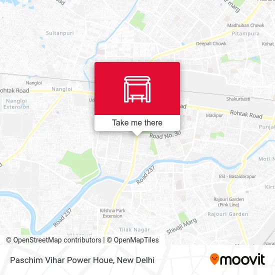 Paschim Vihar Power Houe map