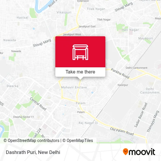 Dashrath Puri map