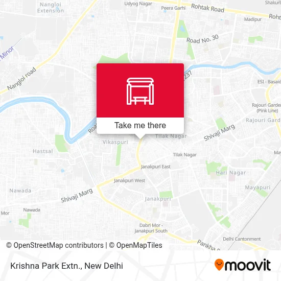 Krishna Park Extn. map