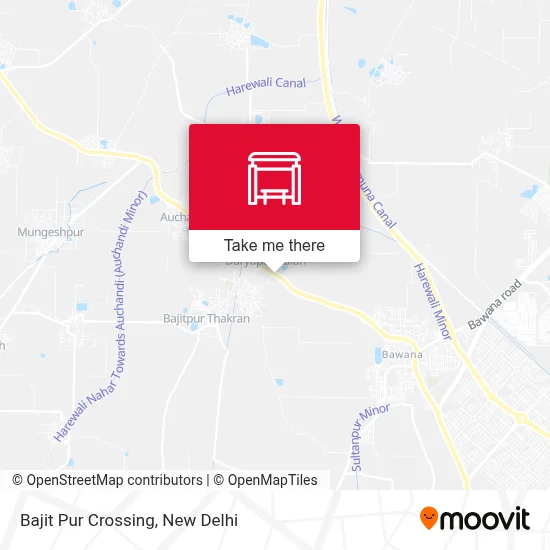 Bajit Pur Crossing map