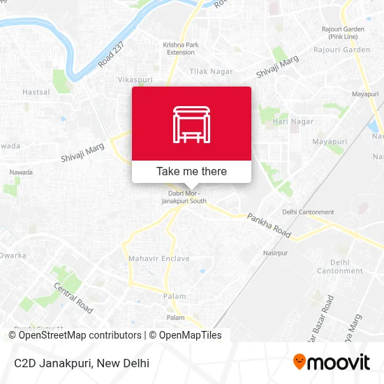 C2D Janakpuri map
