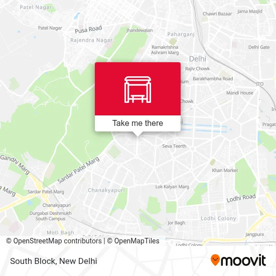 South Block map