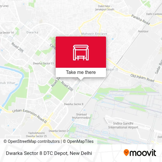 Dwarka Sec8 DTC Depot map