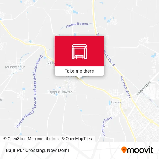 Bajit Pur Crossing map