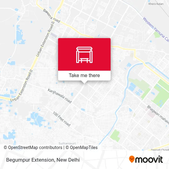 Begumpur Extension map