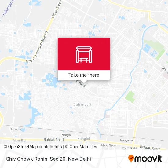 Shiv Chowk Rohini Sec 20 map