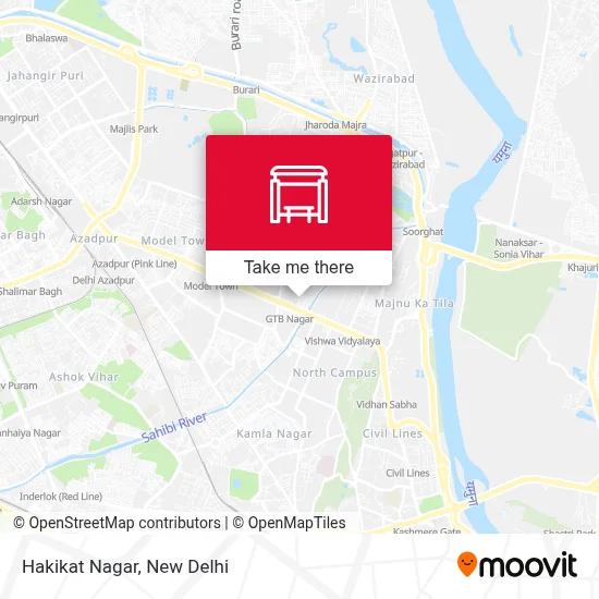 Hakikat Nagar map