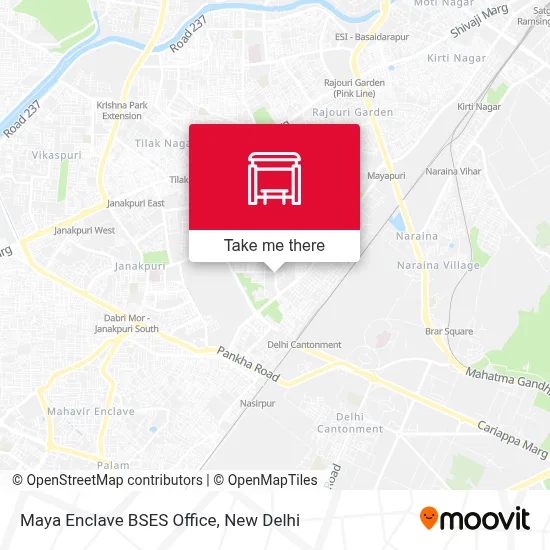 Maya Enclave BSES Office map