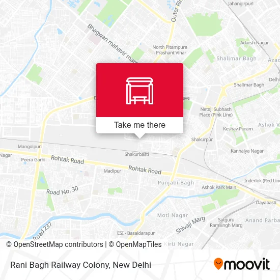 Rani Bagh Railway Colony map