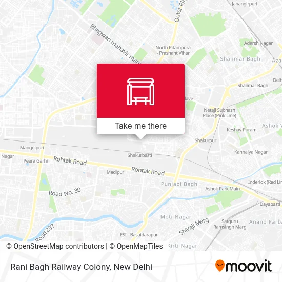 Rani Bagh Railway Colony map